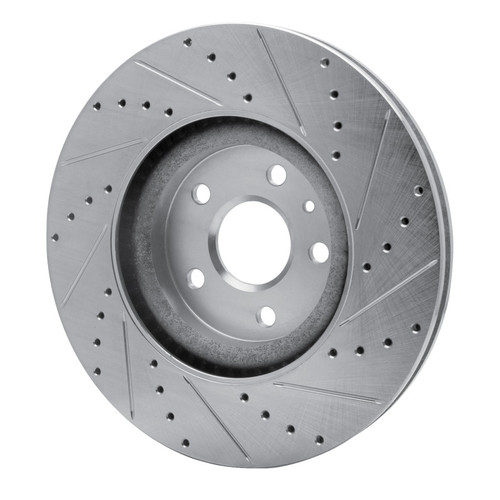 R1 13-19 Buick Regal Front Left Drilled & Slotted Silver Brake Rotor