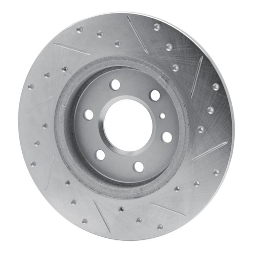R1 06-09 Buick TERRAZA Rear Left Drilled & Slotted Silver Brake Rotor