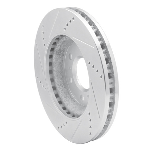 R1 06-09 Buick TERRAZA Front Right Drilled & Slotted Silver Brake Rotor