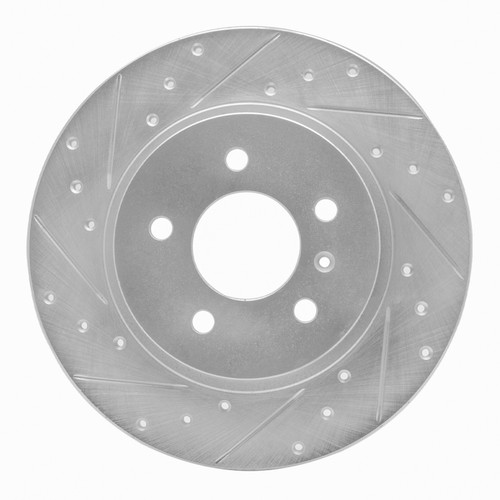 R1 05-05 Buick TERRAZA Rear Left Drilled & Slotted Silver Brake Rotor