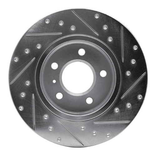 R1 05-05 Buick TERRAZA Rear Left Drilled & Slotted Silver Brake Rotor