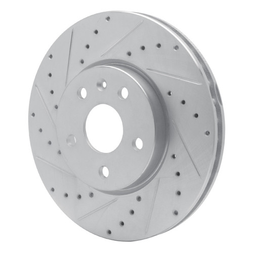 R1 10-25 Buick ALLURE Front Left Drilled & Slotted Silver Brake Rotor