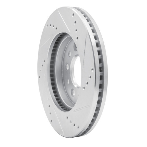 R1 04-07 Ford Freestar Front Left Drilled & Slotted Silver Brake Rotor