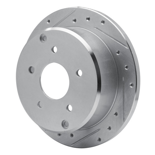 R1 04-04 Pontiac GTO Rear Left Drilled & Slotted Silver Brake Rotor