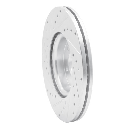 R1 04-19 Ford Escape Front Right Drilled & Slotted Silver Brake Rotor EDZ-54069R