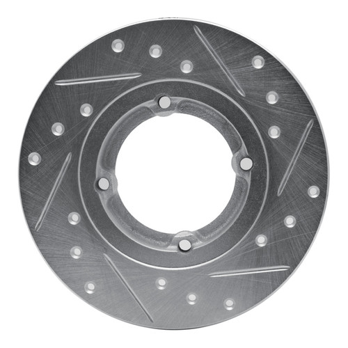 R1 85-94 Chevrolet Sprint Front Left Drilled & Slotted Silver Brake Rotor