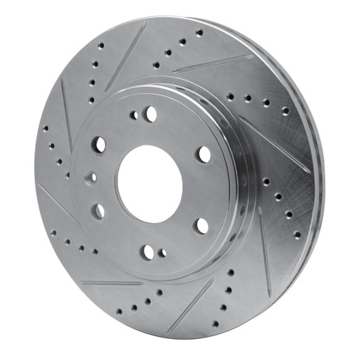 R1 09-20 Chevrolet TAHOE Front Left Drilled & Slotted Silver Brake Rotor