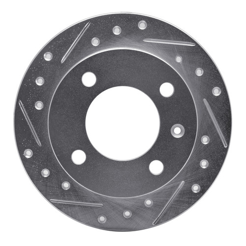 R1 78-80 Ford Fiesta (USA/Canada) Front Left Drilled & Slotted Silver Brake Rotor