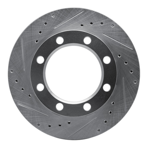R1 71-91 Chevrolet K20 Pickup Front Left Drilled & Slotted Silver Brake Rotor