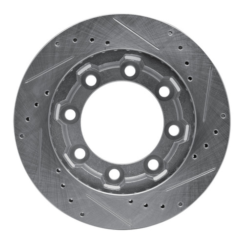 R1 71-91 Chevrolet K20 Pickup Front Left Drilled & Slotted Silver Brake Rotor