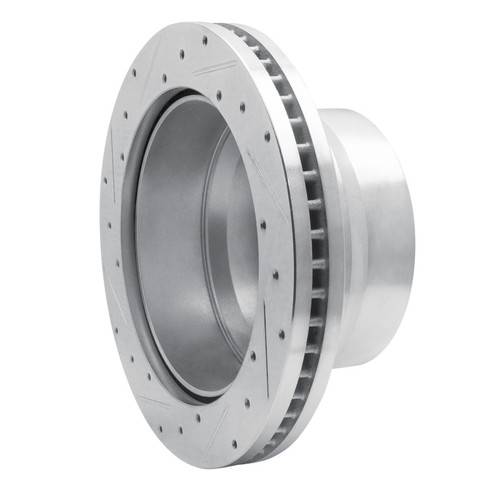 R1 09-20 Chevrolet Express 4500 Rear Right Drilled & Slotted Silver Brake Rotor