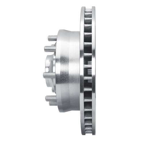 R1 93-95 Chevrolet G30 Front Left Drilled & Slotted Silver Brake Rotor