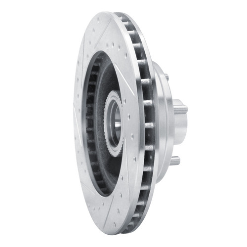 R1 90-02 Chevrolet ASTRO Front Right Drilled & Slotted Silver Brake Rotor EDZ-48015R