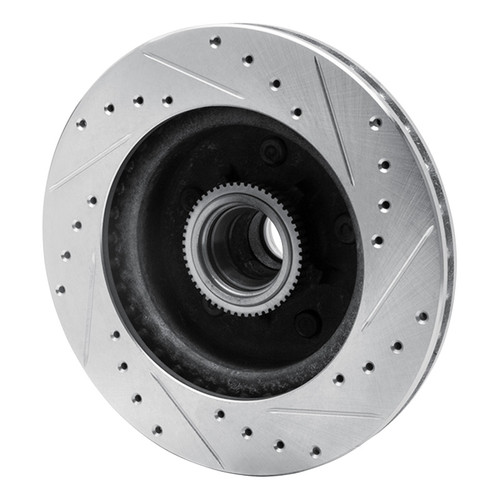 R1 90-02 Chevrolet ASTRO Front Left Drilled & Slotted Silver Brake Rotor EDZ-48015L