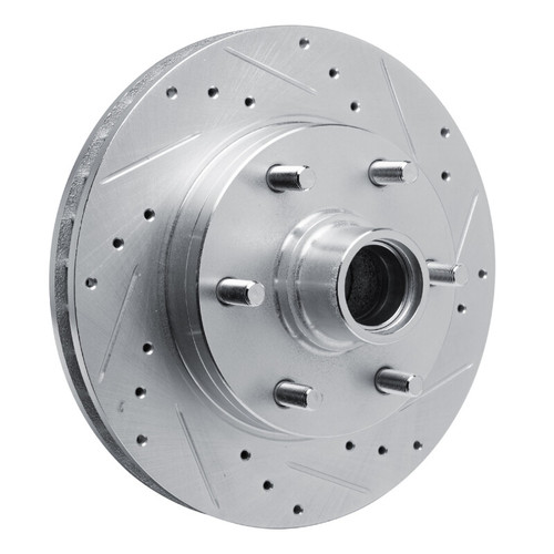 R1 88-96 Chevrolet C2500 Front Right Drilled & Slotted Silver Brake Rotor