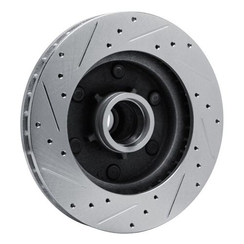 R1 88-96 Chevrolet C2500 Front Right Drilled & Slotted Silver Brake Rotor