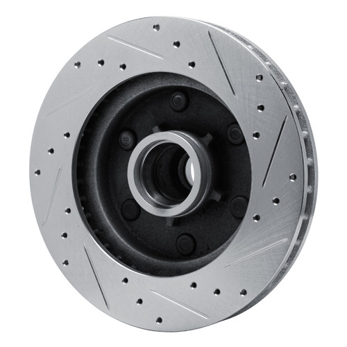 R1 88-96 Chevrolet C2500 Front Left Drilled & Slotted Silver Brake Rotor