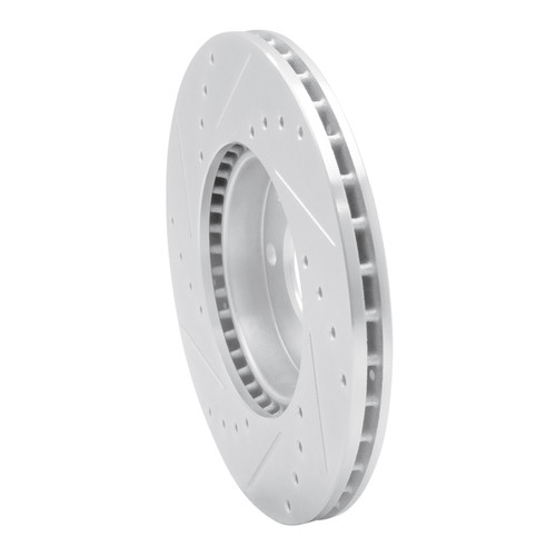 R1 16-22 Chevrolet SPARK (USA/Canada) Front Right Drilled & Slotted Silver Brake Rotor