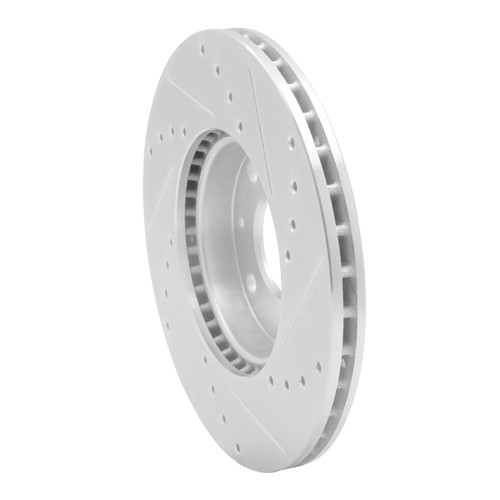 R1 16-22 Chevrolet SPARK (USA/Canada) Front Left Drilled & Slotted Silver Brake Rotor