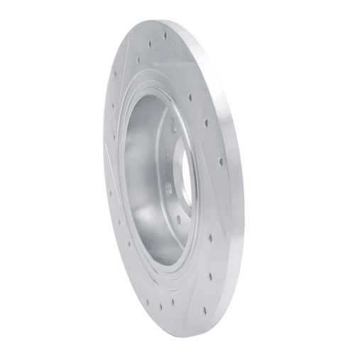 R1 16-25 Buick Regal TOURX Rear Right Drilled & Slotted Silver Brake Rotor