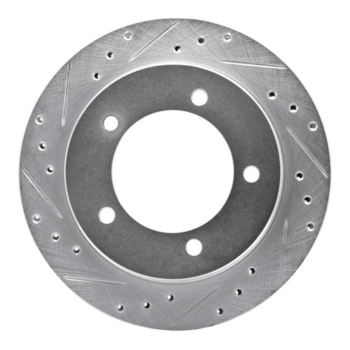 R1 91-98 Chevrolet Tracker Front Left Drilled & Slotted Silver Brake Rotor