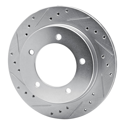 R1 91-98 Chevrolet Tracker Front Left Drilled & Slotted Silver Brake Rotor