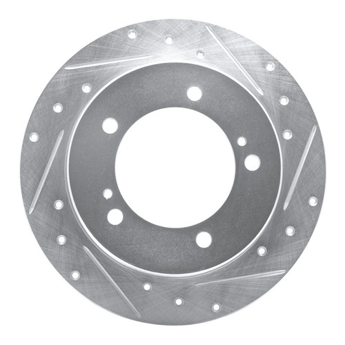 R1 83-98 Chevrolet Tracker Front Left Drilled & Slotted Silver Brake Rotor