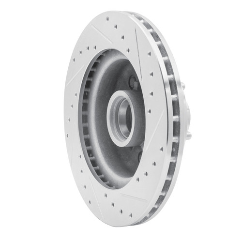 R1 85-92 Chevrolet Camaro Front Left Drilled & Slotted Silver Brake Rotor