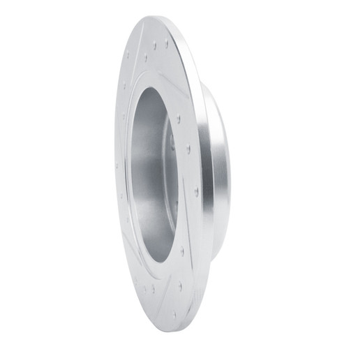 R1 16-23 Chevrolet BOLT EV Rear Right Drilled & Slotted Silver Brake Rotor