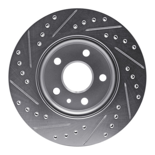 R1 11-23 Chevrolet CRUZE (Mexico) Front Right Drilled & Slotted Silver Brake Rotor