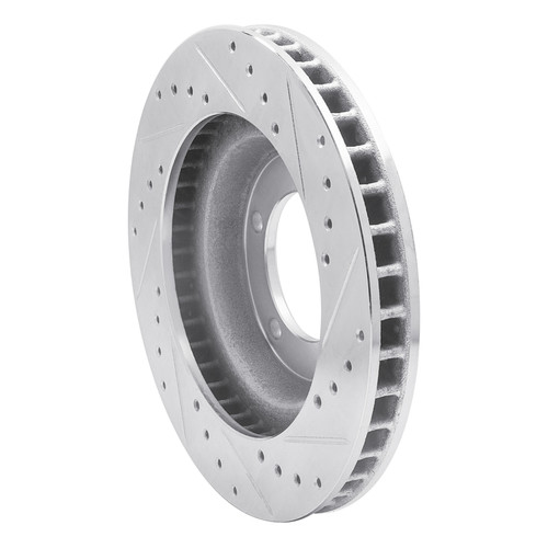 R1 67-70 Chevrolet BEL AIR Front Left Drilled & Slotted Silver Brake Rotor