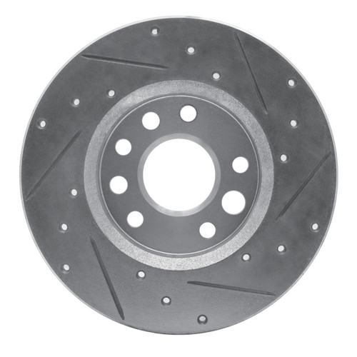 R1 82-82 Buick SKYHAWK Front Left Drilled & Slotted Silver Brake Rotor
