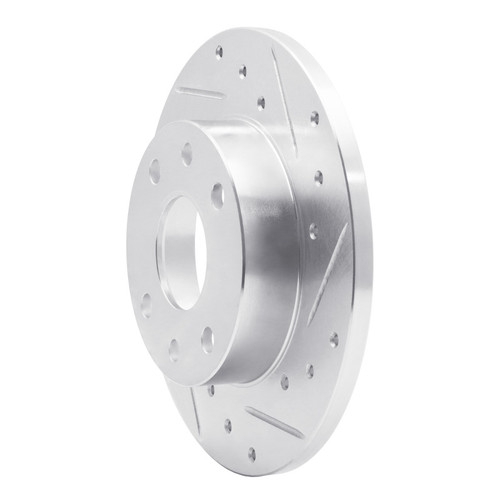 R1 85-89 Chevrolet SPECTRUM Front Right Drilled & Slotted Silver Brake Rotor