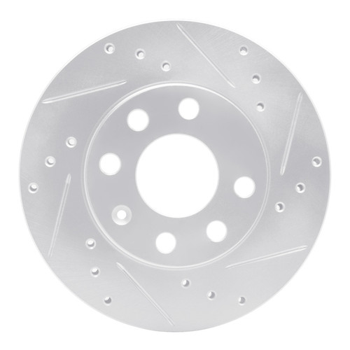 R1 88-20 Chevrolet CHEVY (Mexico) Front Right Drilled & Slotted Silver Brake Rotor