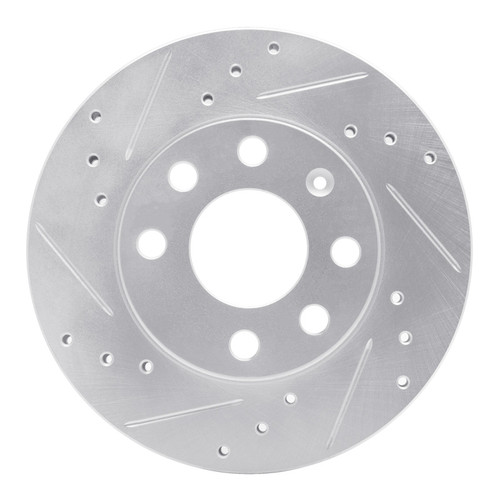 R1 88-20 Chevrolet BEAT (Mexico) Front Left Drilled & Slotted Silver Brake Rotor