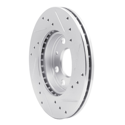 R1 88-20 Chevrolet BEAT (Mexico) Front Left Drilled & Slotted Silver Brake Rotor