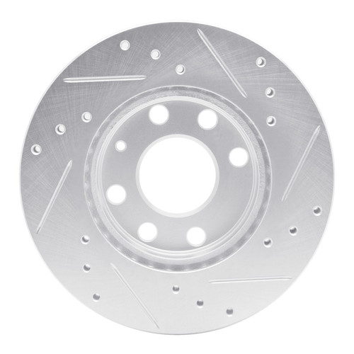 R1 88-20 Chevrolet BEAT (Mexico) Front Left Drilled & Slotted Silver Brake Rotor