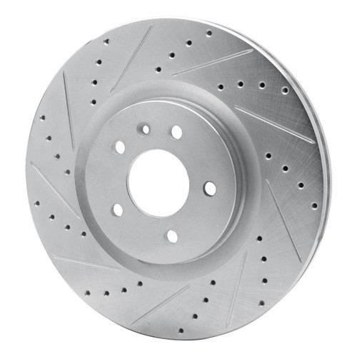 R1 16-20 Buick Regal Sportback Front Left Drilled & Slotted Silver Brake Rotor