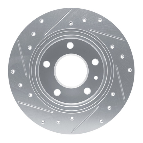 R1 20-25 Buick Encore GX Rear Right Drilled & Slotted Silver Brake Rotor