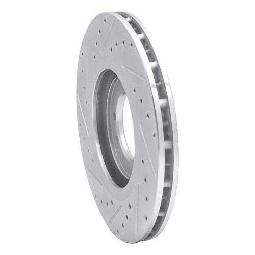 R1 96-06 Hummer H1 Front RightRear Right Drilled & Slotted Silver Brake Rotor