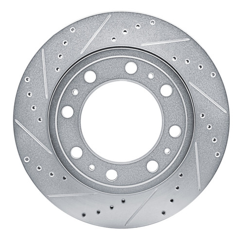 R1 19-25 Ram 4000 (Mexico) Rear Left Drilled & Slotted Silver Brake Rotor