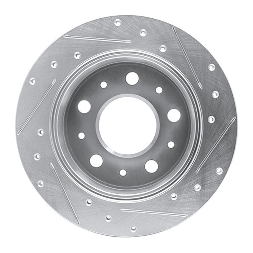 R1 14-21 Ram Promaster 2500 Rear Left Drilled & Slotted Silver Brake Rotor EDZ-40115L