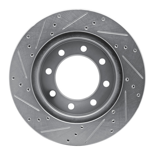 R1 03-08 Dodge Ram 4000 (Mexico) Front Right Drilled & Slotted Silver Brake Rotor