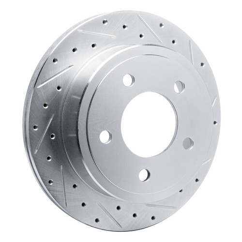 R1 03-03 Dodge Ram 1500 Van Rear Right Drilled & Slotted Silver Brake Rotor