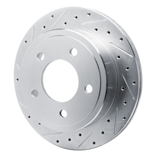 R1 03-03 Dodge Ram 1500 Van Rear Left Drilled & Slotted Silver Brake Rotor