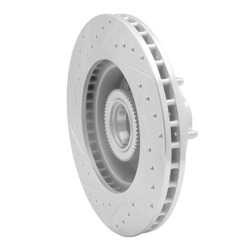 R1 03-03 Dodge Ram 1500 Van Front Right Drilled & Slotted Silver Brake Rotor