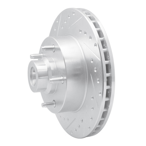 R1 03-03 Dodge Ram 1500 Van Front Left Drilled & Slotted Silver Brake Rotor