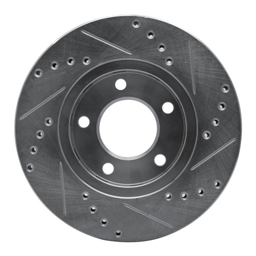 R1 01-07 Chrysler Town & Country Front Left Drilled & Slotted Silver Brake Rotor
