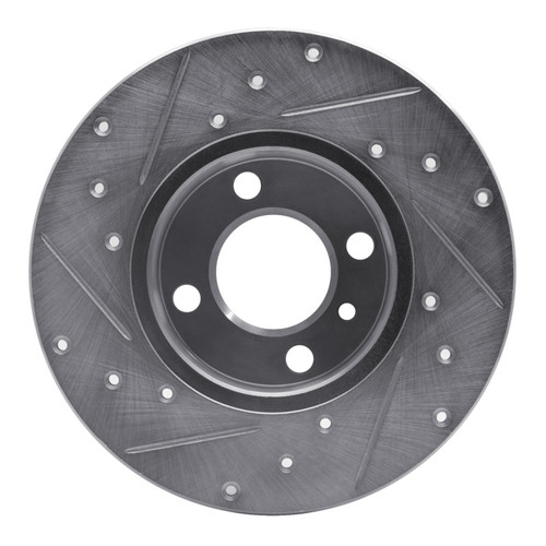 R1 77-83 BMW 320I (USA/Canada) Front Right Drilled & Slotted Silver Brake Rotor