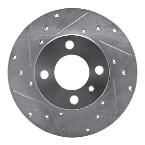 R1 77-83 BMW 320I (USA/Canada) Front Left Drilled & Slotted Silver Brake Rotor